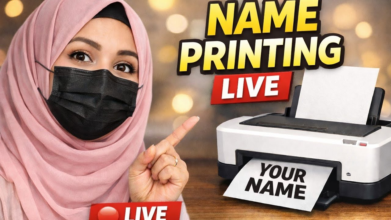 Names print 🖨 ✨️ ♥️✨️karwao dosto...