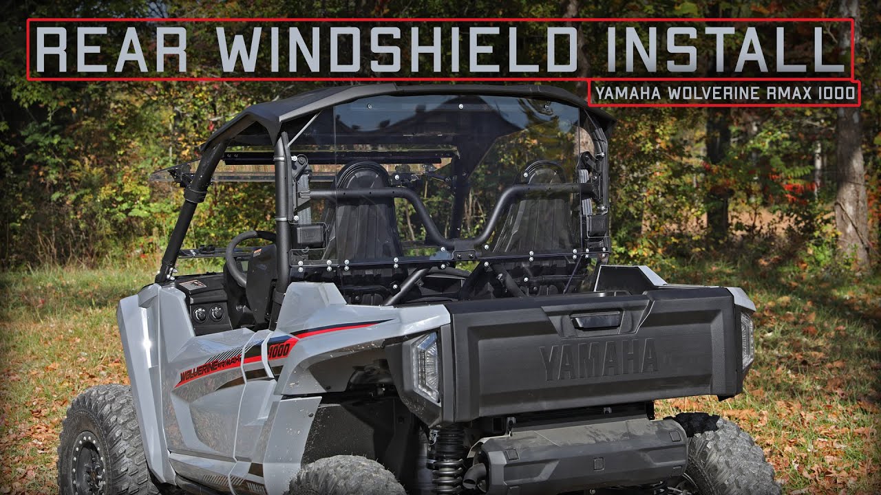 Yamaha Wolverine RMAX 1000 SuperATV Rear Windshield Install - How To