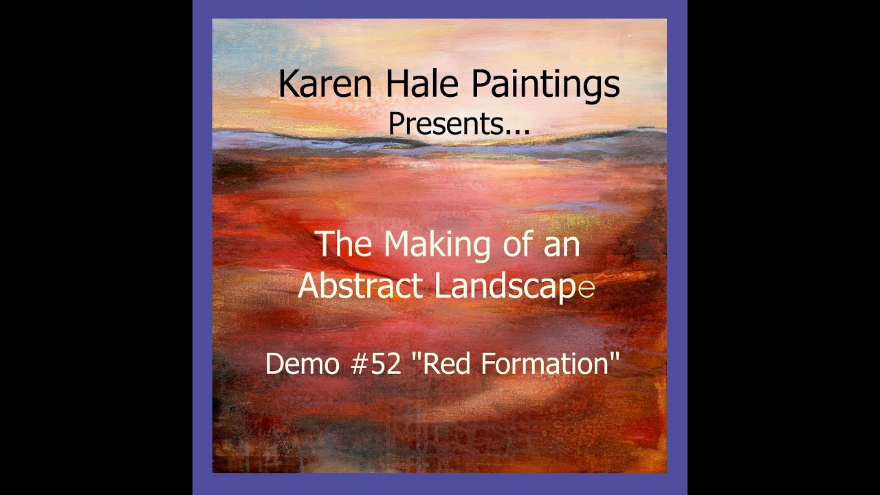Amazing Acrylic Abstract Landscape Art Demonstration