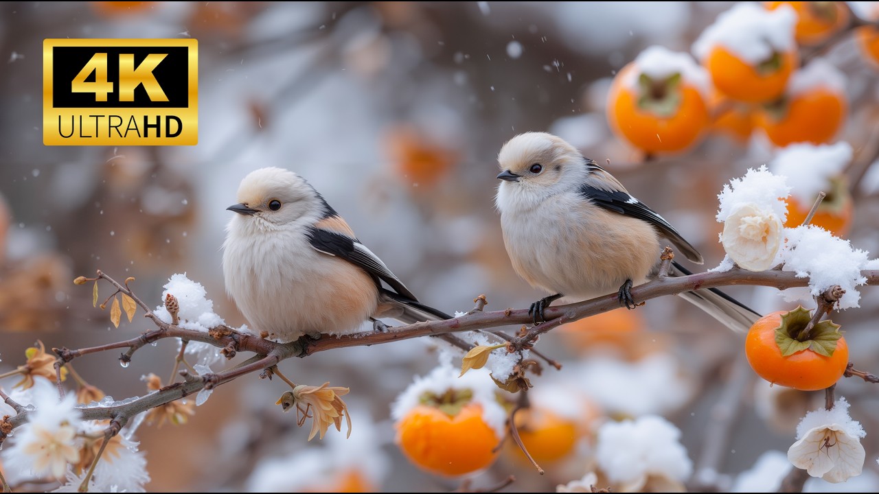 Quiet Snow Birds & Soothing Music to Boost Focus, Mental Recovery & Mind Refresh 🌸