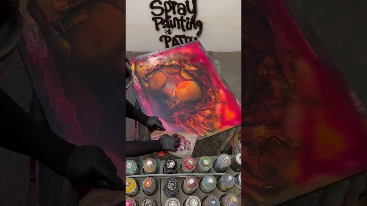 Spray Paint Art - The Face - Part 1