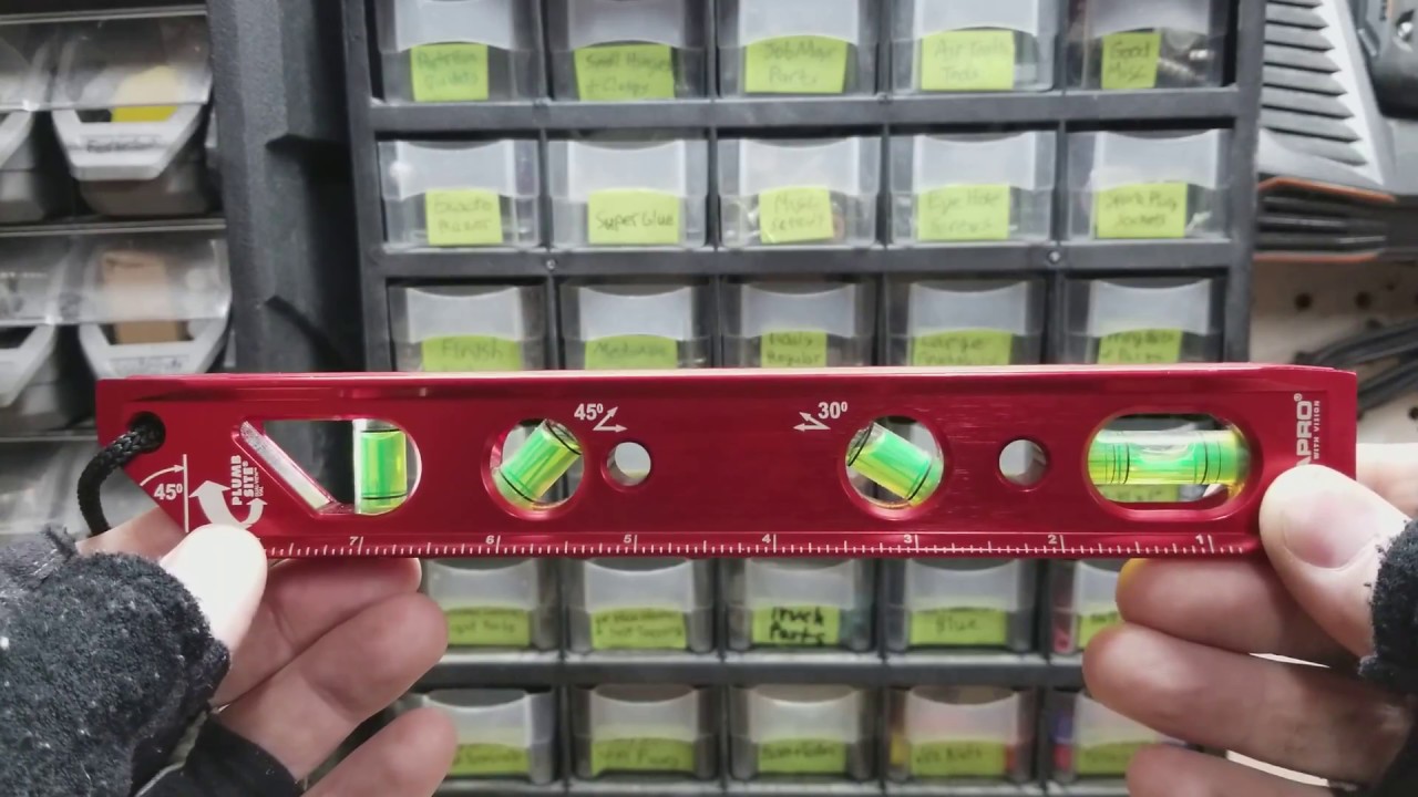 Kapro burgundy anodized billet aluminum torpedo level