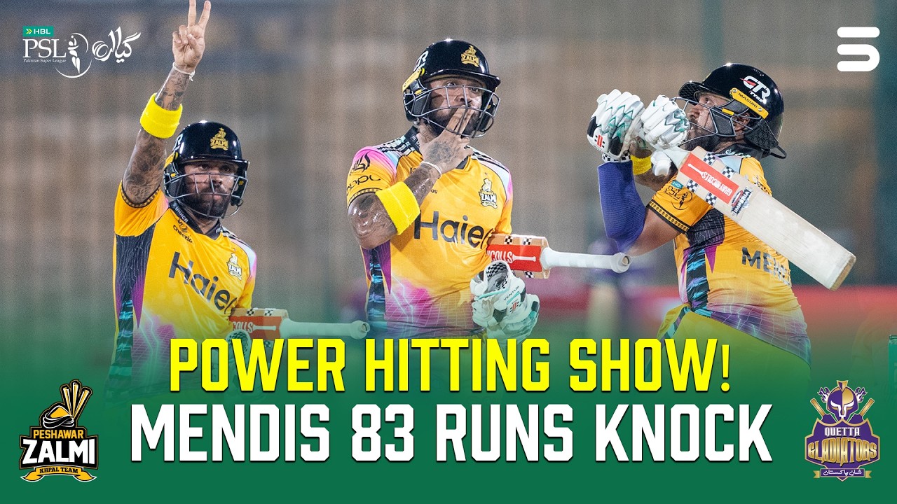 Kusal Mendis&rsquo; 83-Run Blitz in 44 Balls | Zalmi vs Quetta Gladiators | Match 29 | HBL PSL 11 | MZB1J