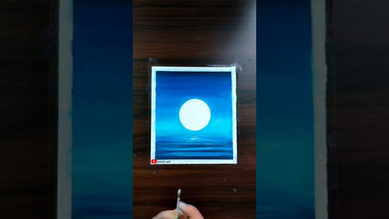 easy flamingo drawing | moonlight flamingo drawing scenery #shorts