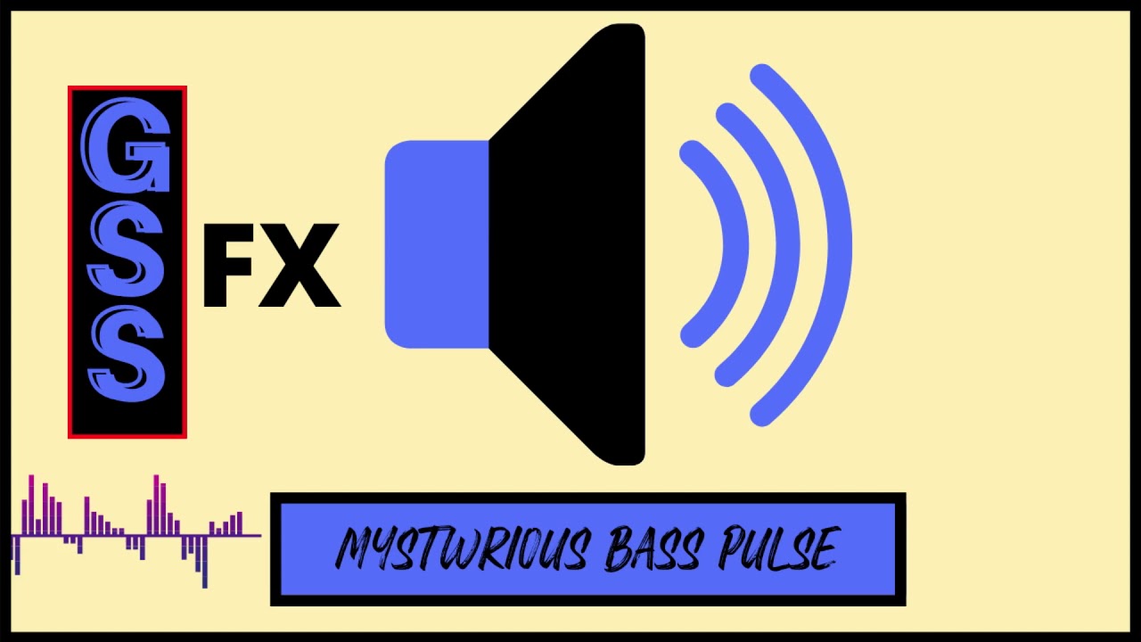 mystwrious bass pulse -  Sound Effect HD (No Copyright Sound)