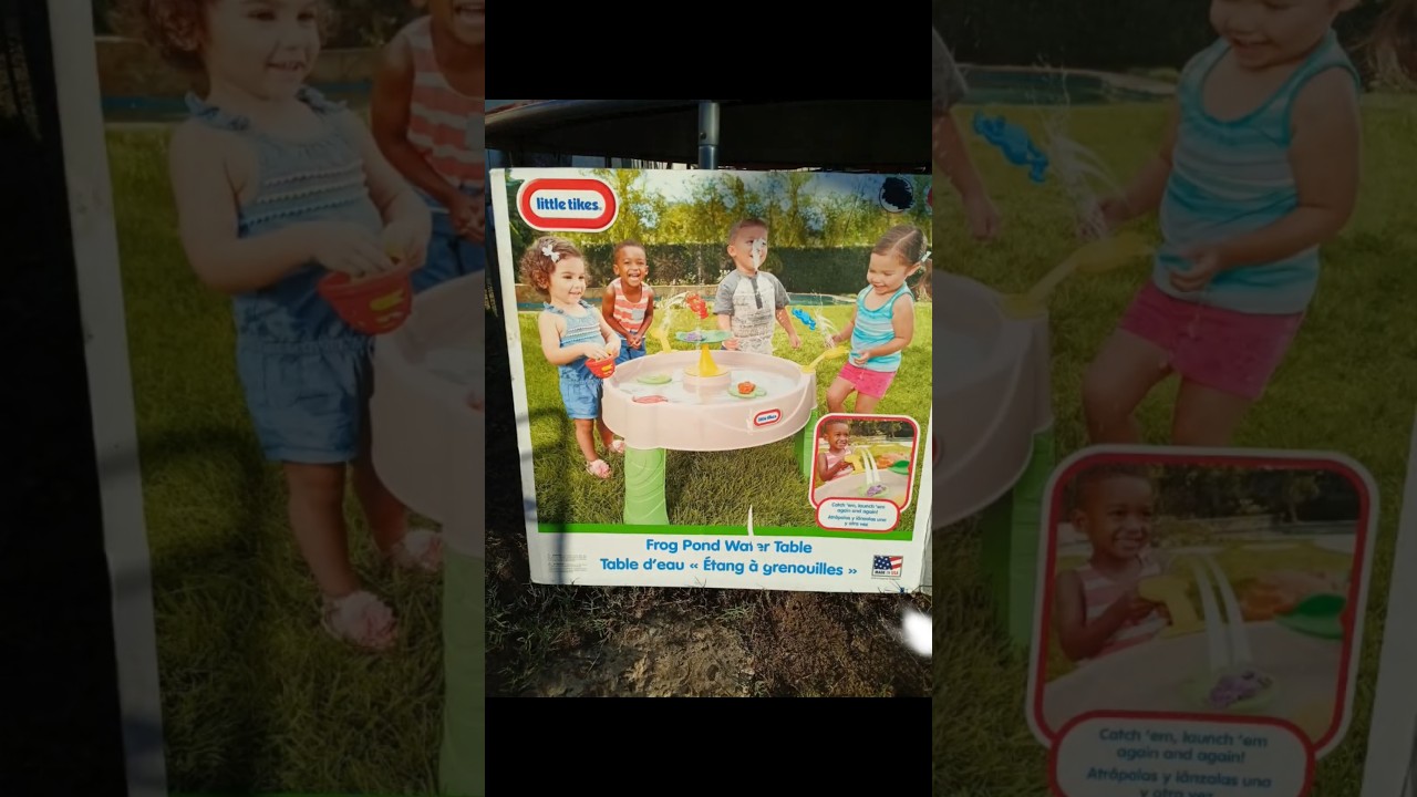 Review of the Frog 🐸 pond water table. subscribed #frog #golden #fun #kids #kidsvideo #1million