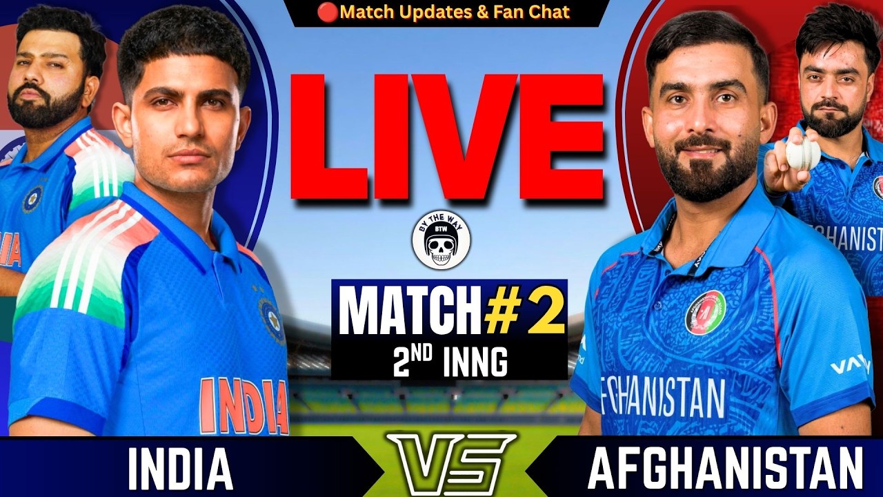 🔴IND vs AFG, 2nd ODI Match | Live Cricket match Today | INDIA vs AFGHANISTAN Live | 2nd inng
