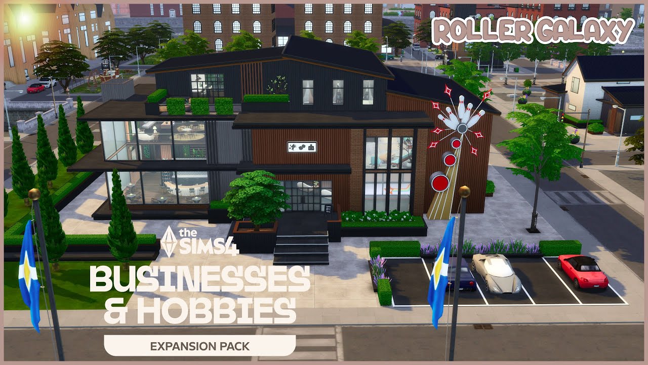 The Roller Galaxy | The Sims 4 | House Tour | Businesses & Hobbies EP