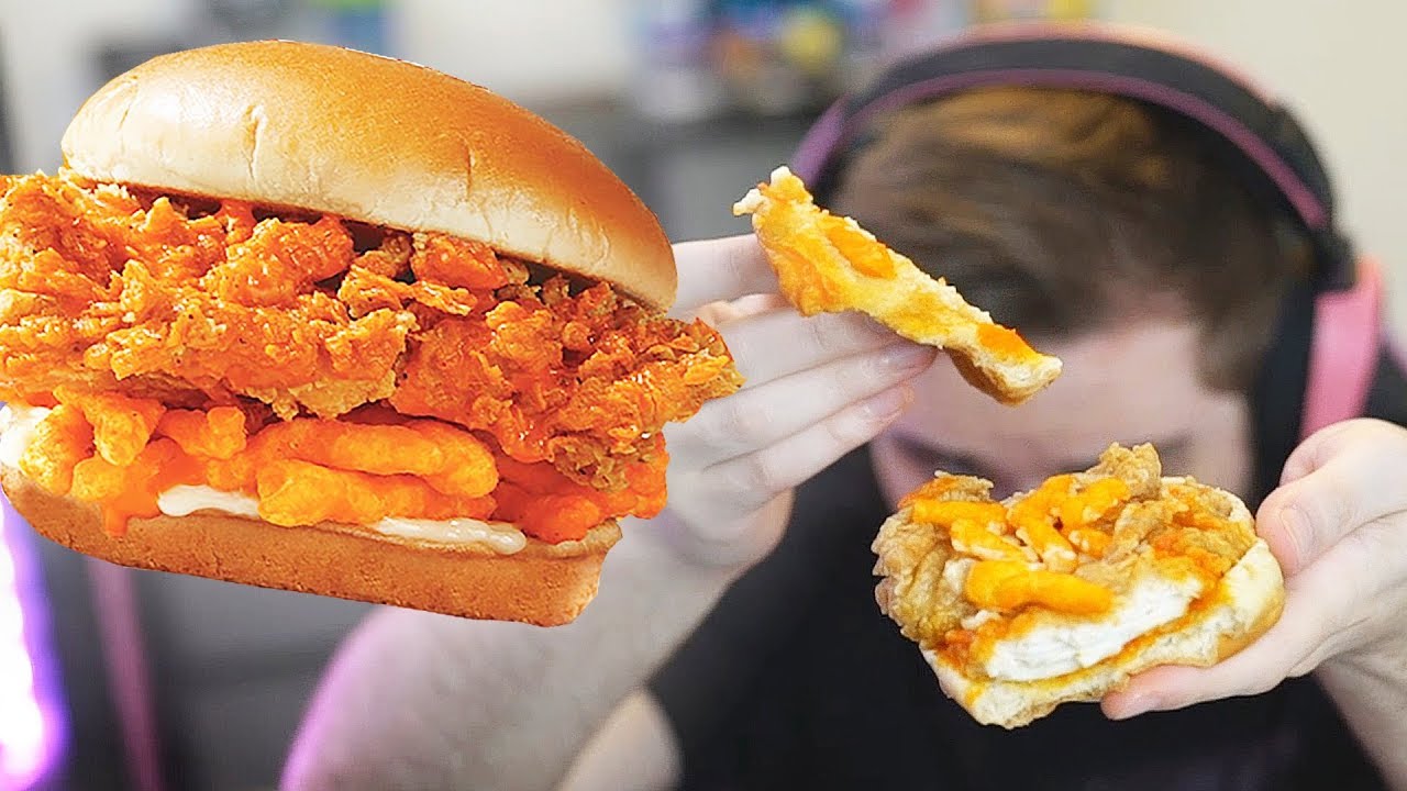 JEV Tries KFC CHEETOS CHICKEN (FOOD REVIEW)
