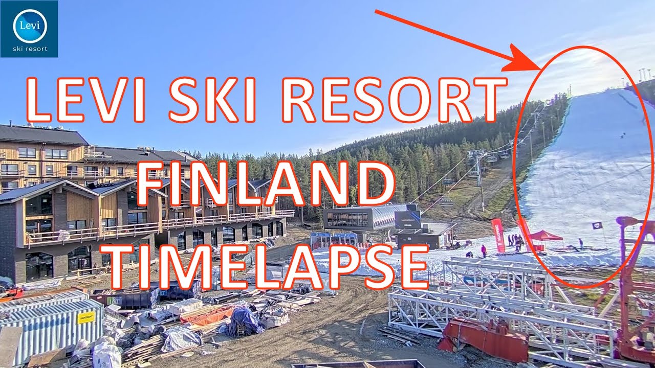 Levi Ski Resort, Finland - Spreading Snow Timelapse