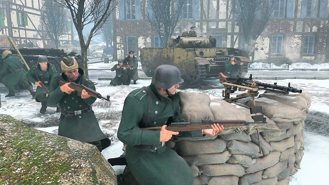 German Army - Mountain Pass - Battle of the Bulge - BR4 | Enlisted Gameplay