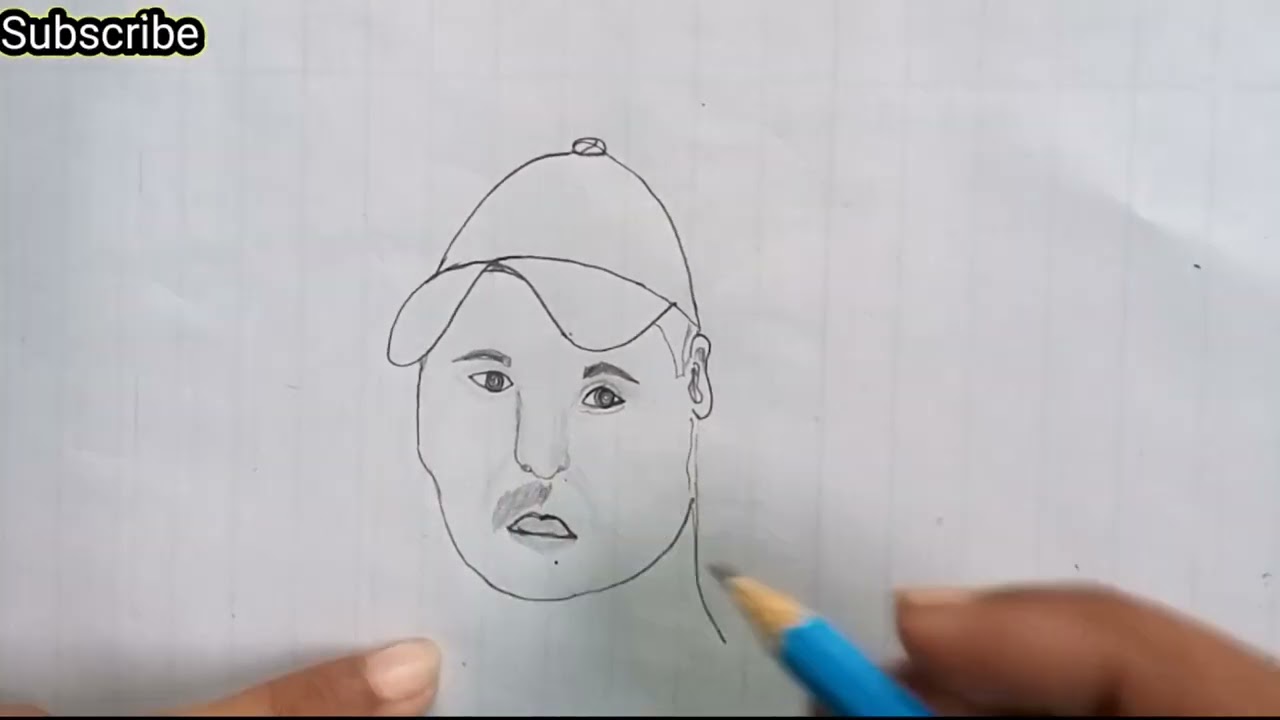 How To Draw Muhammad Rizwan || Pakistani cirkater || Rizwan Art || Foryou