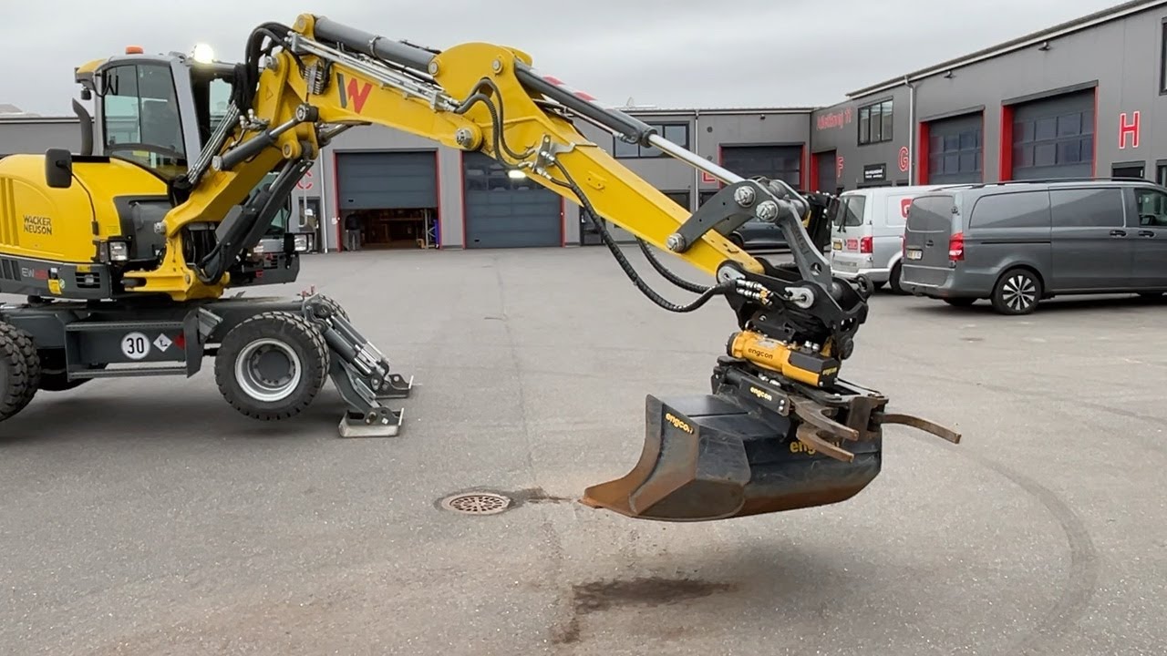 Køb Gravemaskine Wacker Neuson EW65 med Engcon rotortilt på Klaravik