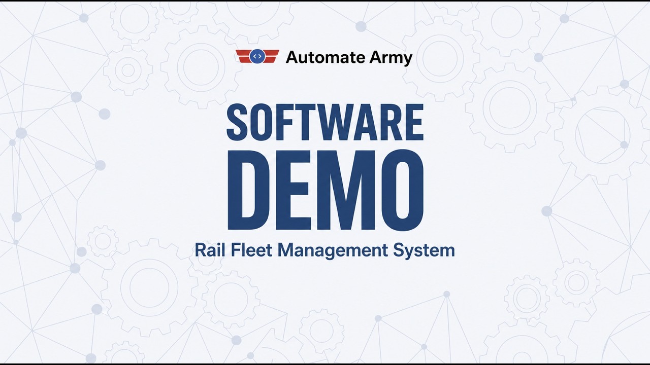 Railcar GPS Tracking & Geofencing Software Demo | Automate Army