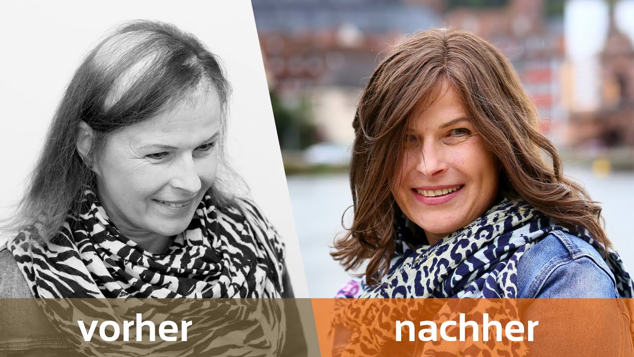 Haarverdichtung bei einer Stammkundin mit Anpassung an fortschreitenden Haarausfall bei Frauen
