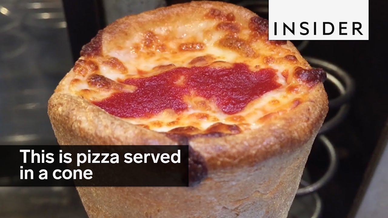 People are going nuts over pizza served in cones
