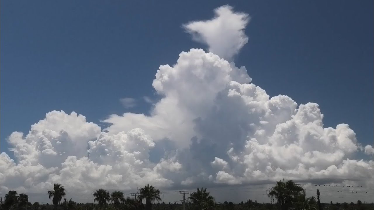 Time-lapse of clouds, 2024-07-29: 3 hours shown in 4 minutes