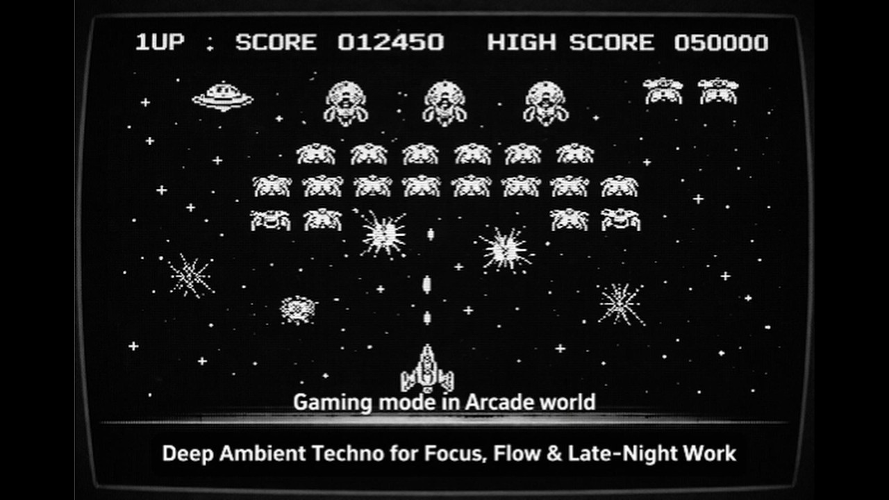Gaming mode in Arcade world｜Deep Ambient Techno for Focus, Flow & Late-Night Work