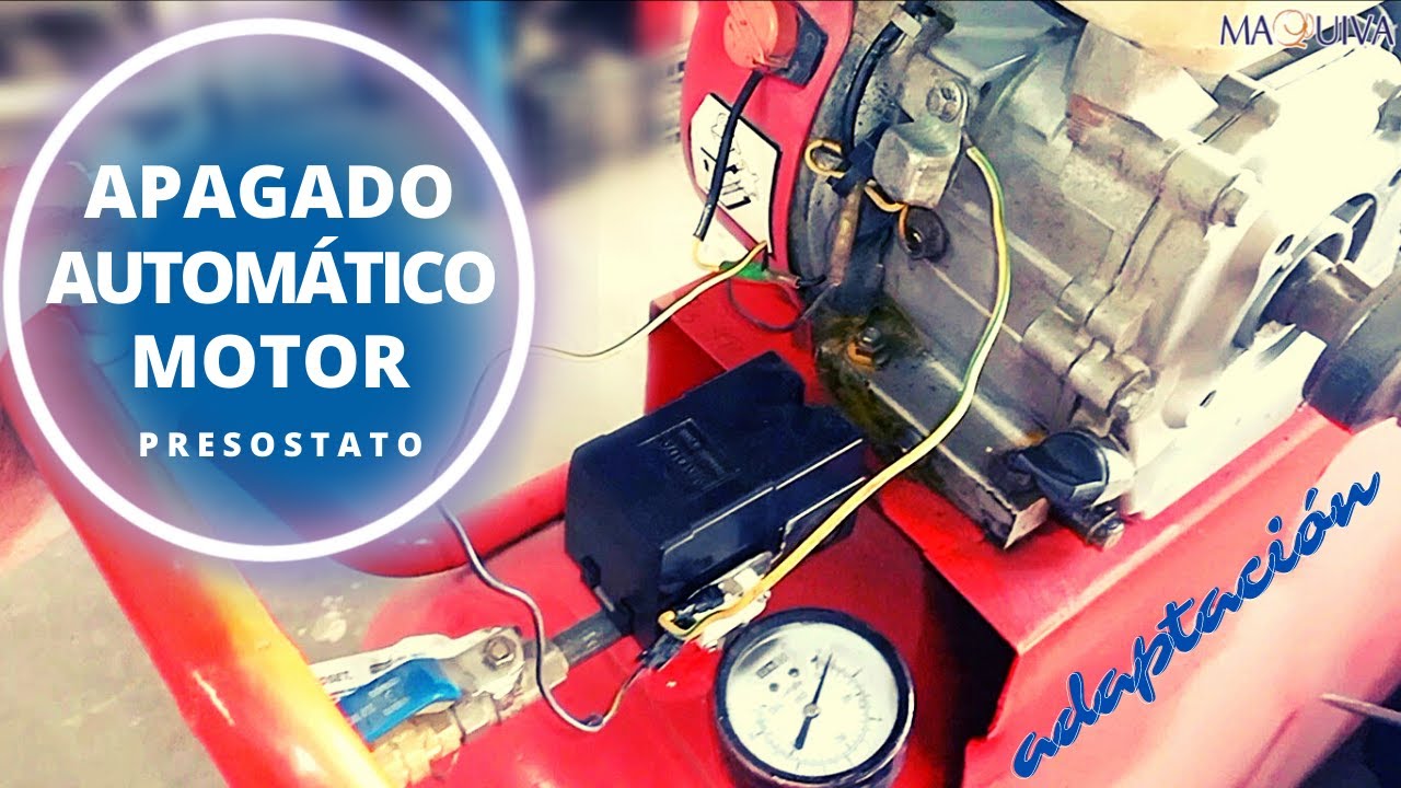 ADAPTACIÓN DE PRESOSTATO 🧰PARA QUE APAGUE MOTOR EN AUTOMÁTICO/COMPRESOR/@MAQUIVARENTABLEYEFECTIVA