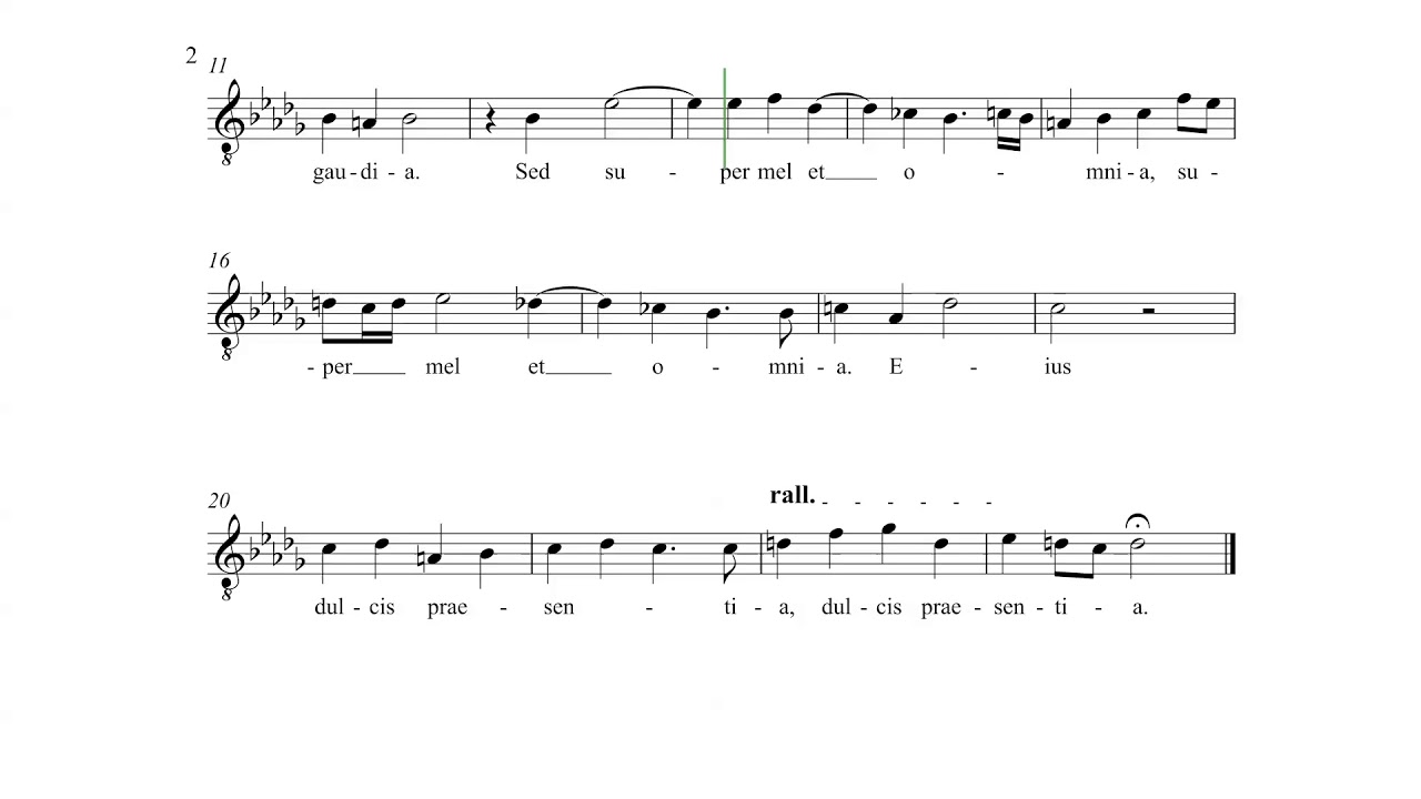 Ténor - Jesu dulcis memoria, T.L. de Victoria