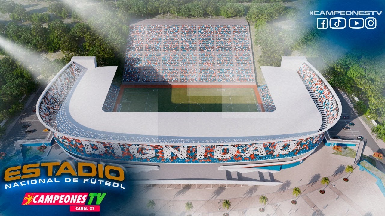 ⚽✨ ¡Así de espectacular será el nuevo estadio de fútbol de Nicaragua: Dignidad! 🏟🇳🇮