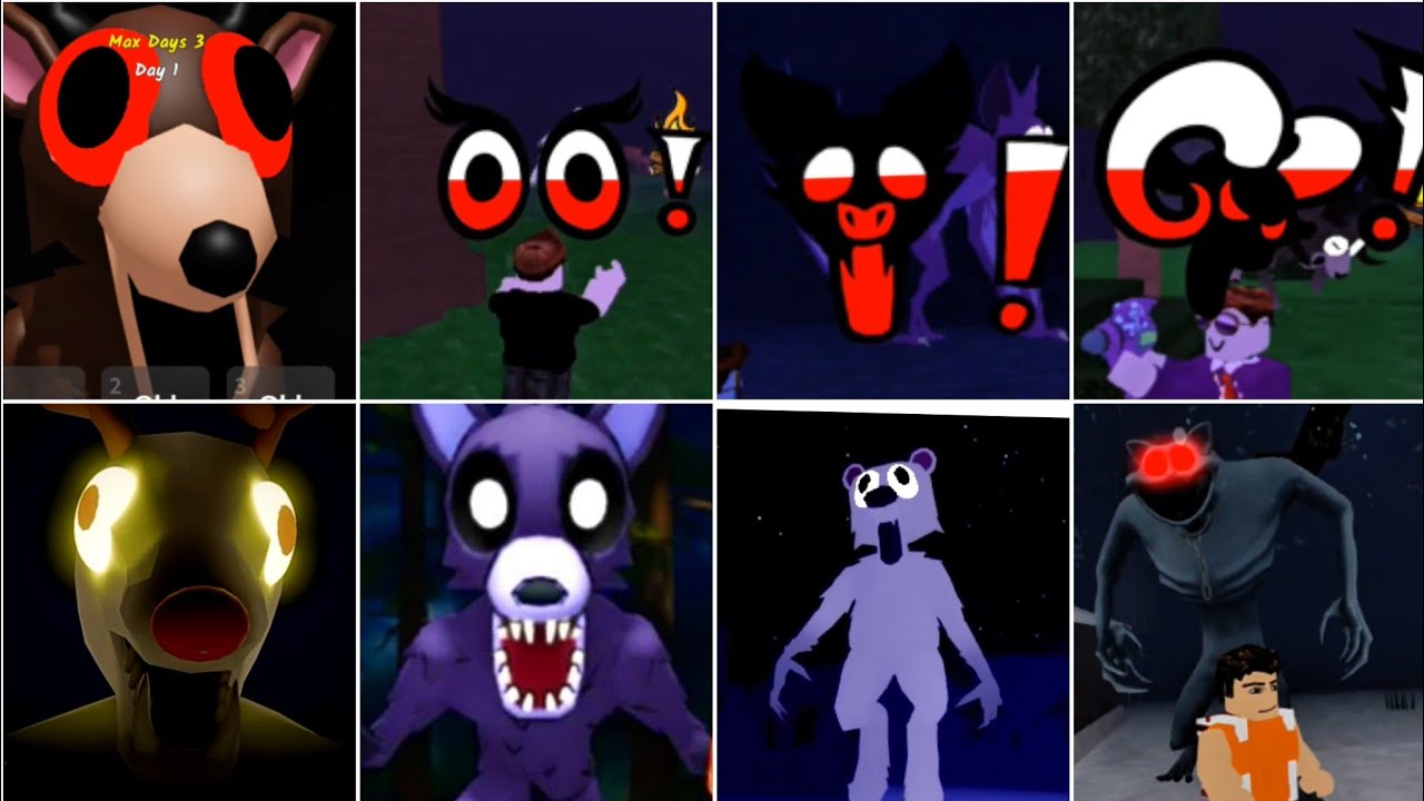 99 Night In The Forest & Arctic & Wild West & Cave All Jumpscares Game Play 