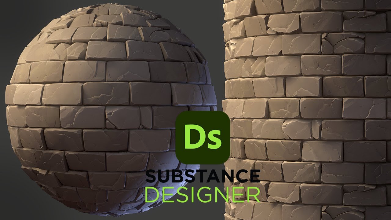 Stylized Brick Wall   Substance 3D Designer