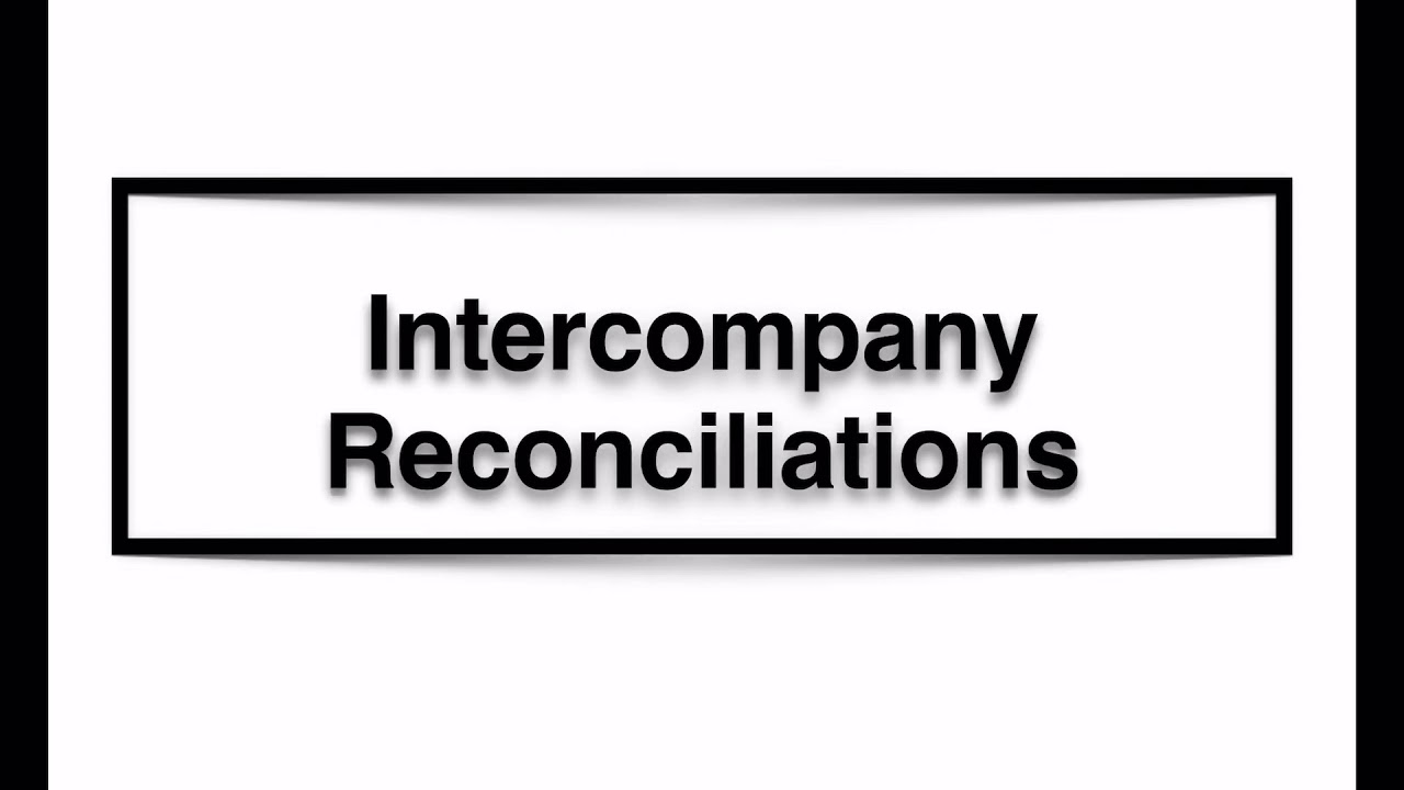 Intercompany reconciliation