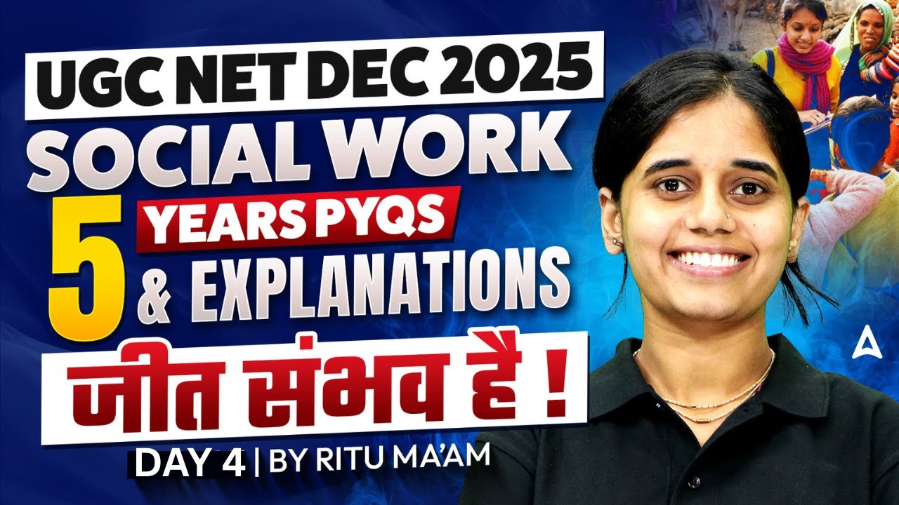 UGC NET Social Work | UGC NET Social Work 5 Years PYQs & Explanations #5 By Ritu Mam