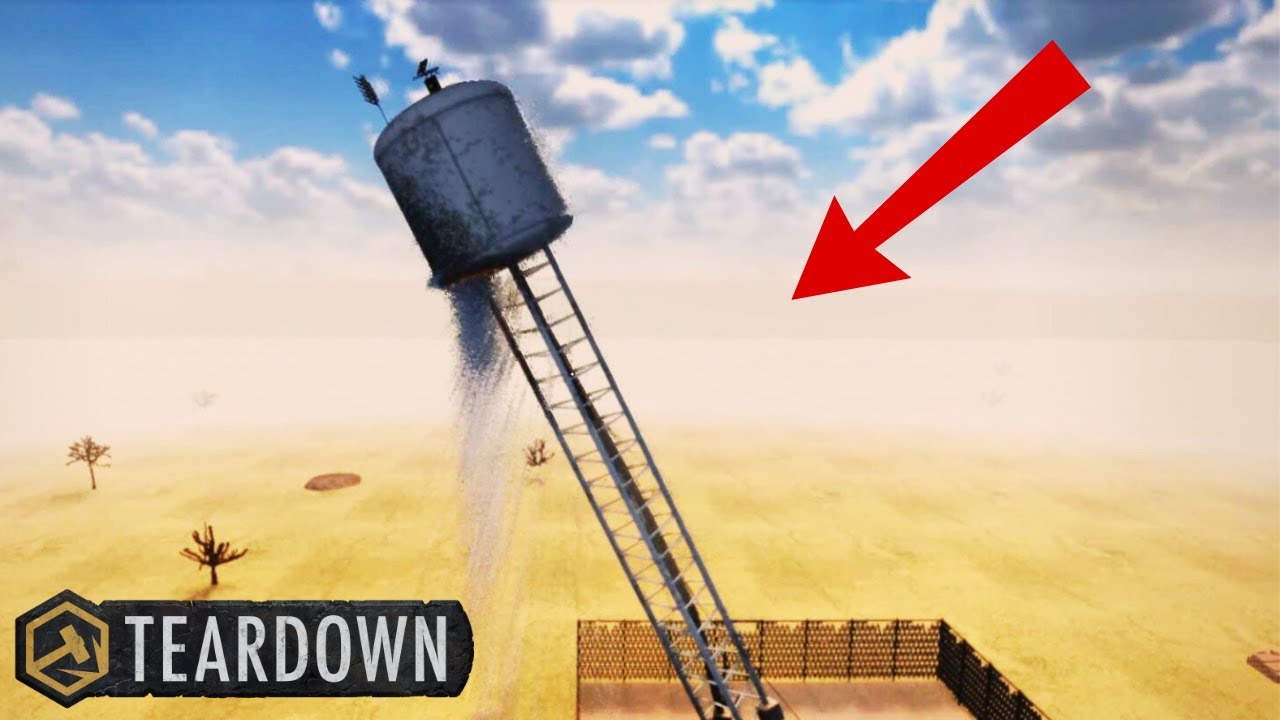 Destroying a DYNAMIC Water Tower in Teardown...