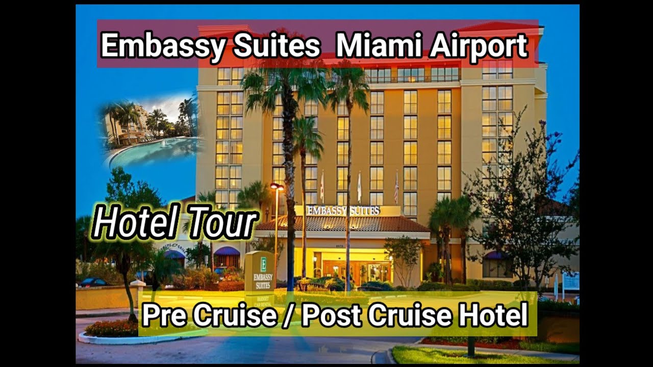 Embassy Suites Miami Airport | Hotel Lobby & Common Areas Tour #Miami #cruise 