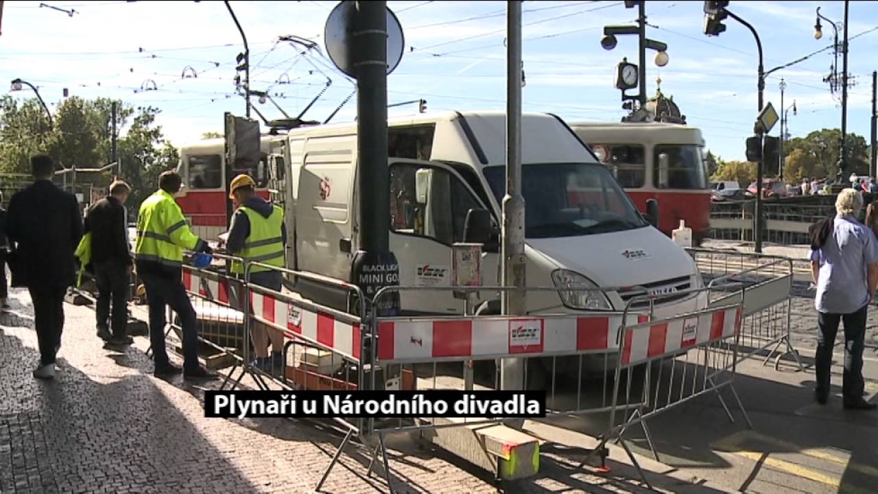 Rekonstrukce plynovodu u Národního divadla