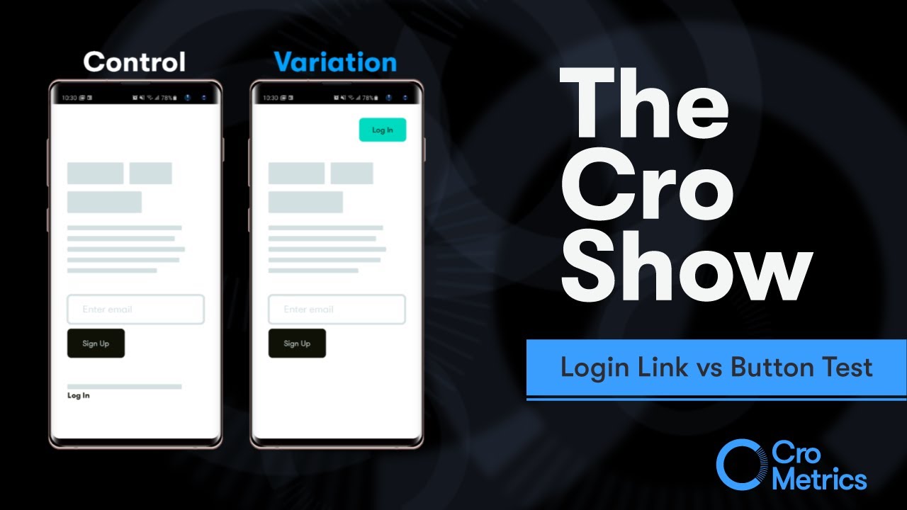 The Login Link vs Button Test - The Cro Show #022