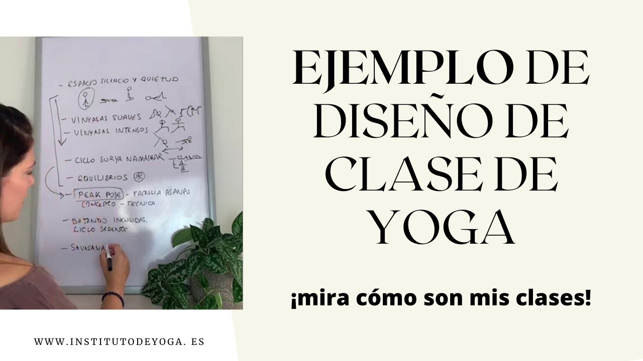 Diseña una CLASE de YOGA en PIZARRA paso a paso