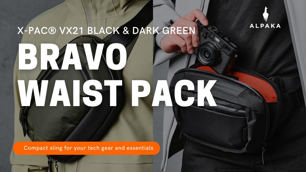 ALPAKA Bravo Waist Pack VX21 Black & Dark Green