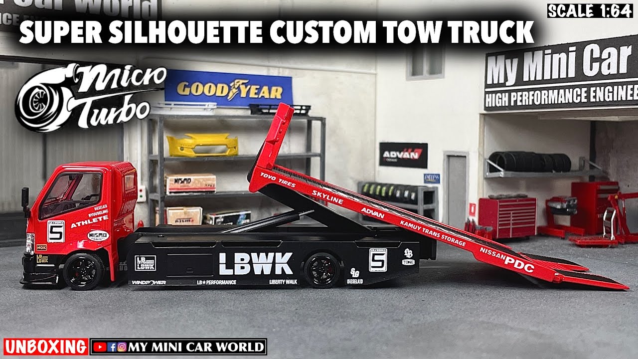 『MY MINI CAR WORLD』UNBOXING MICRO TURBO 1/64 SUPER SILHOUETTE CUSTOM TOW TRUCK