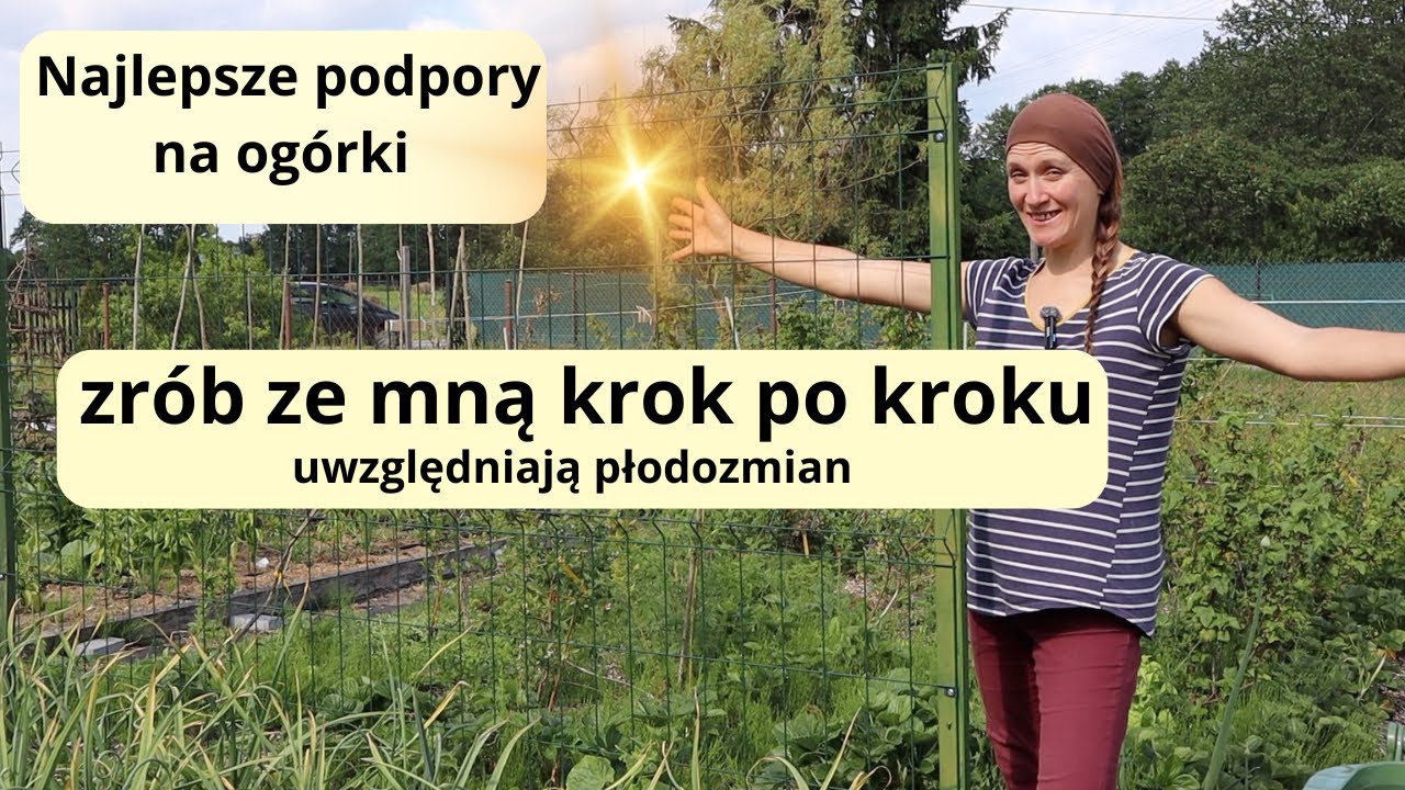 Jak zrobić praktyczne i na lata podpory na ogórki/fasolę/pnącza - uwzględniają płodozmian.