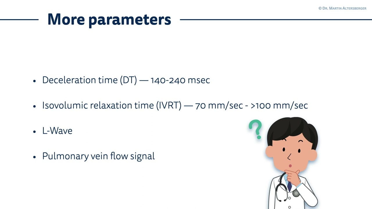 〖Echocardiography〗 Diastolic dysfunction IX - DD grade I (& more measurements 😊) 🫀