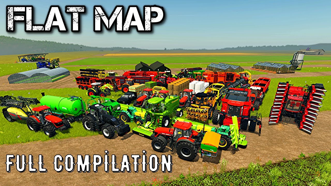 farming Simulator 25 fs25 full compilation timelapse  Flat Map  fs25 Mods ls25