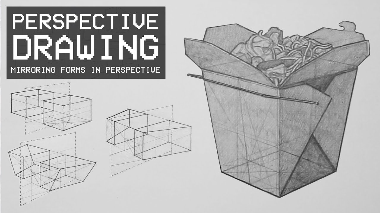 Perspective Drawing 10 - How to Mirror Objects in Perspective