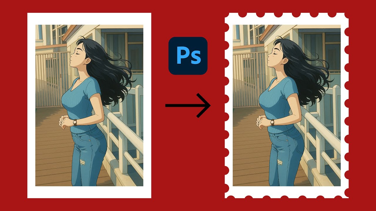 How to Design a Postage Stamp-Style Border in Photoshop – Quick & Easy!