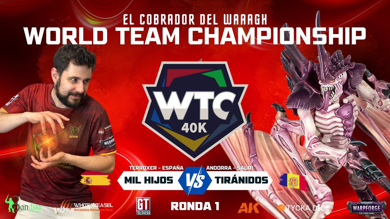 MUNDIAL DE WARHAMMER POR EQUIPOS 2024. Mil Hijos (Terroxer) vs Tiránidos (Sauri). España - Andorra