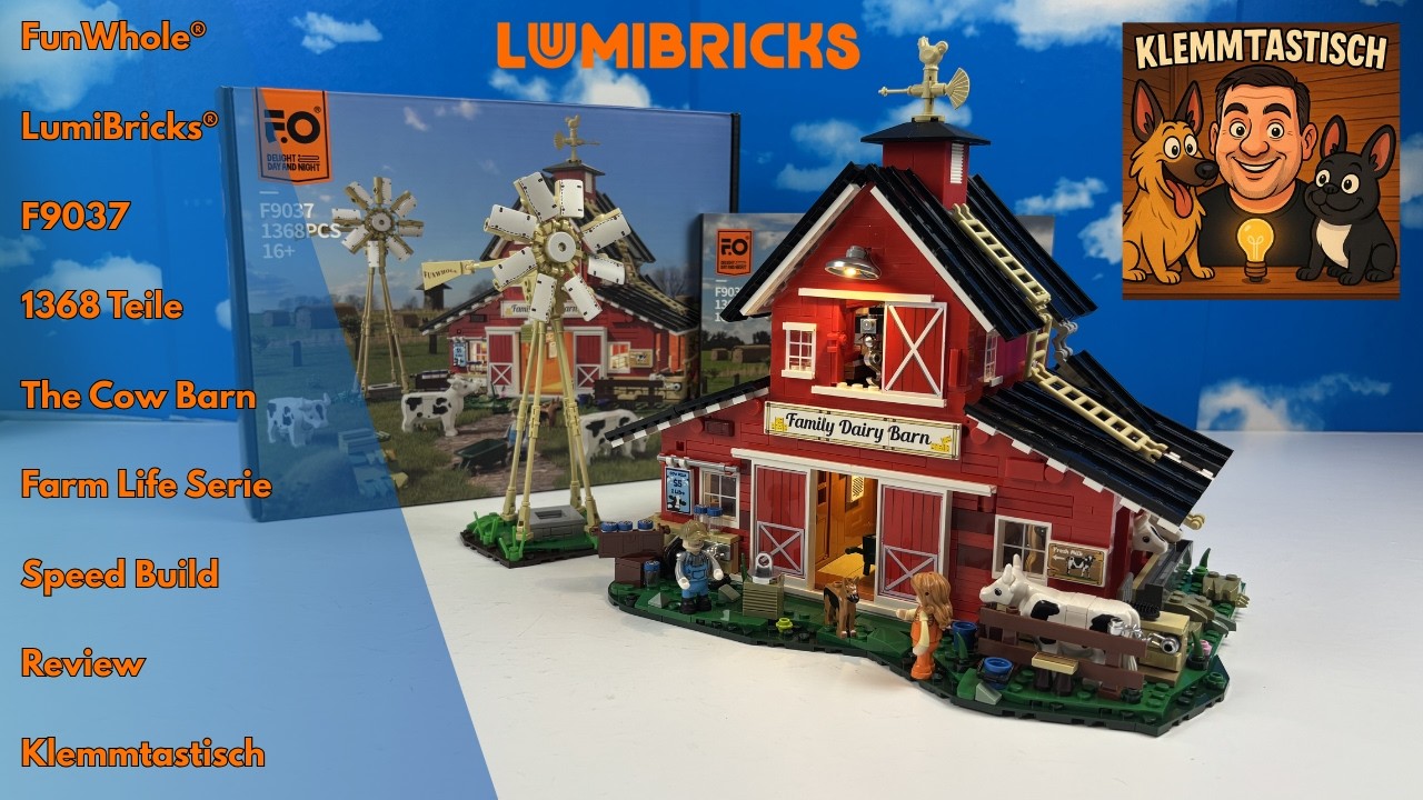 Großartiges Spielset oder eher nur Deko? Lumibricks / Funwhole F9037 – The Cow Barn: #lumibricks