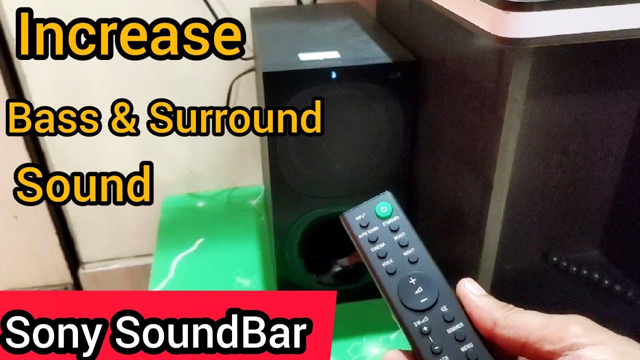 Sony Soundbar Ht s20R increase Bass & Surround Speaker Sound By this Setting