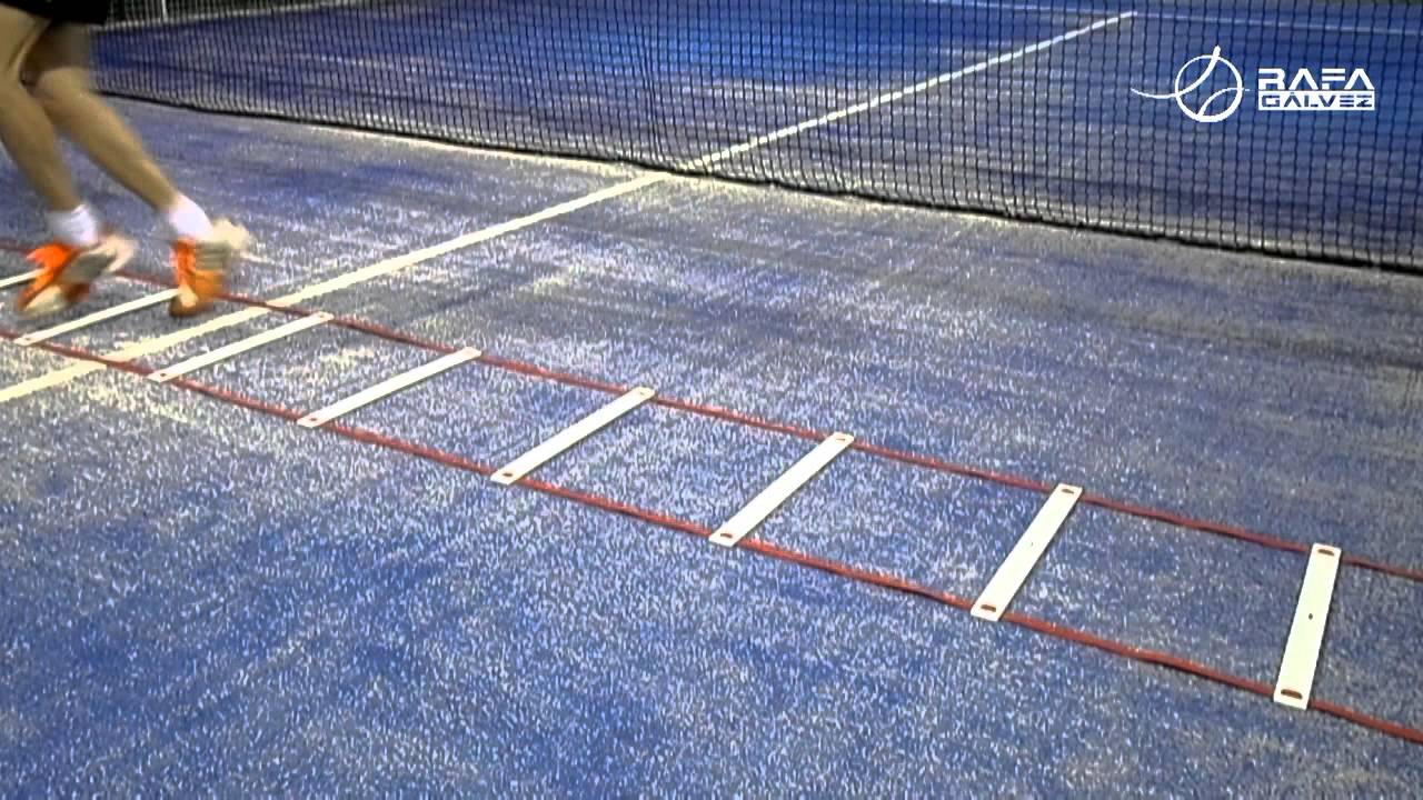 PADEL - JUEGO DE PIES - ESCALERA DE COORDINACIÓN #01 – 8 ejercicios