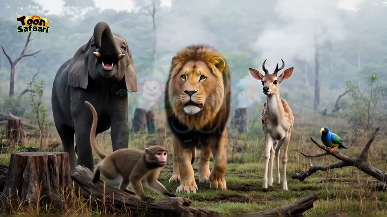 Jungle of Life 🌳 | Emotional Animal Story About Deforestation | Kids Moral Story | Save Trees