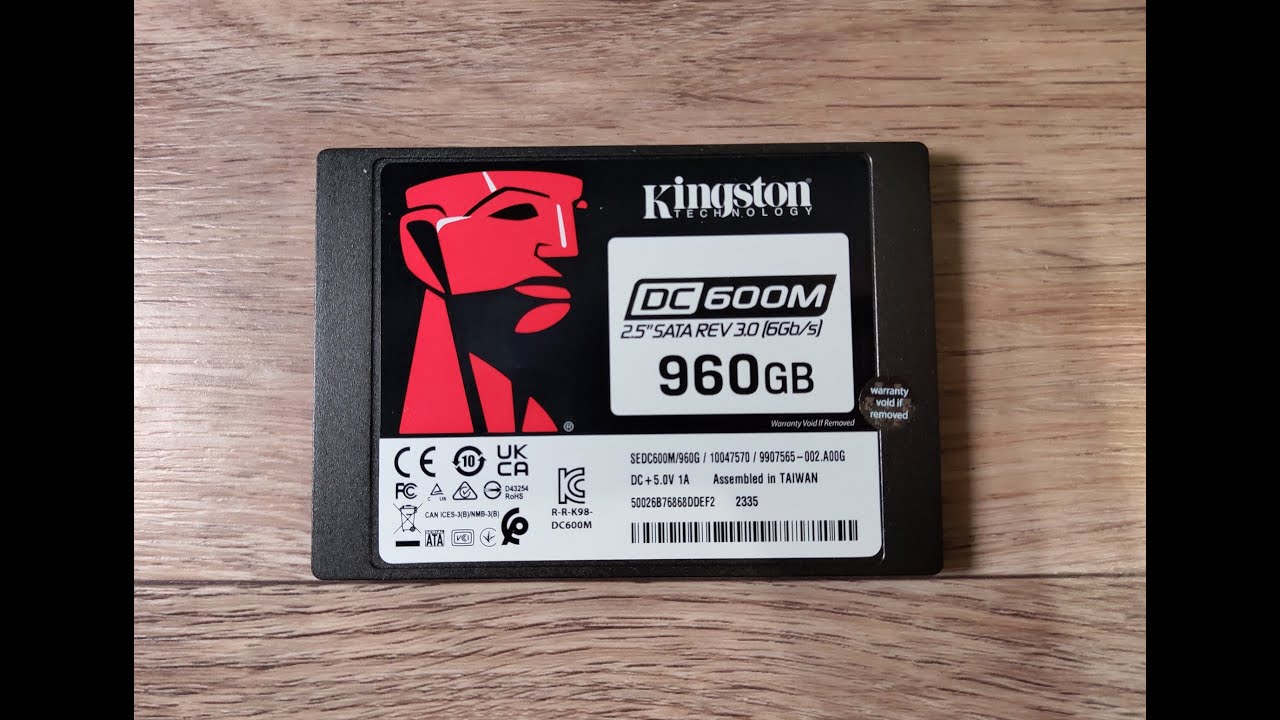 Обзор SSD накопителя Kingston DC600M, с ёмкостью 960ГБ