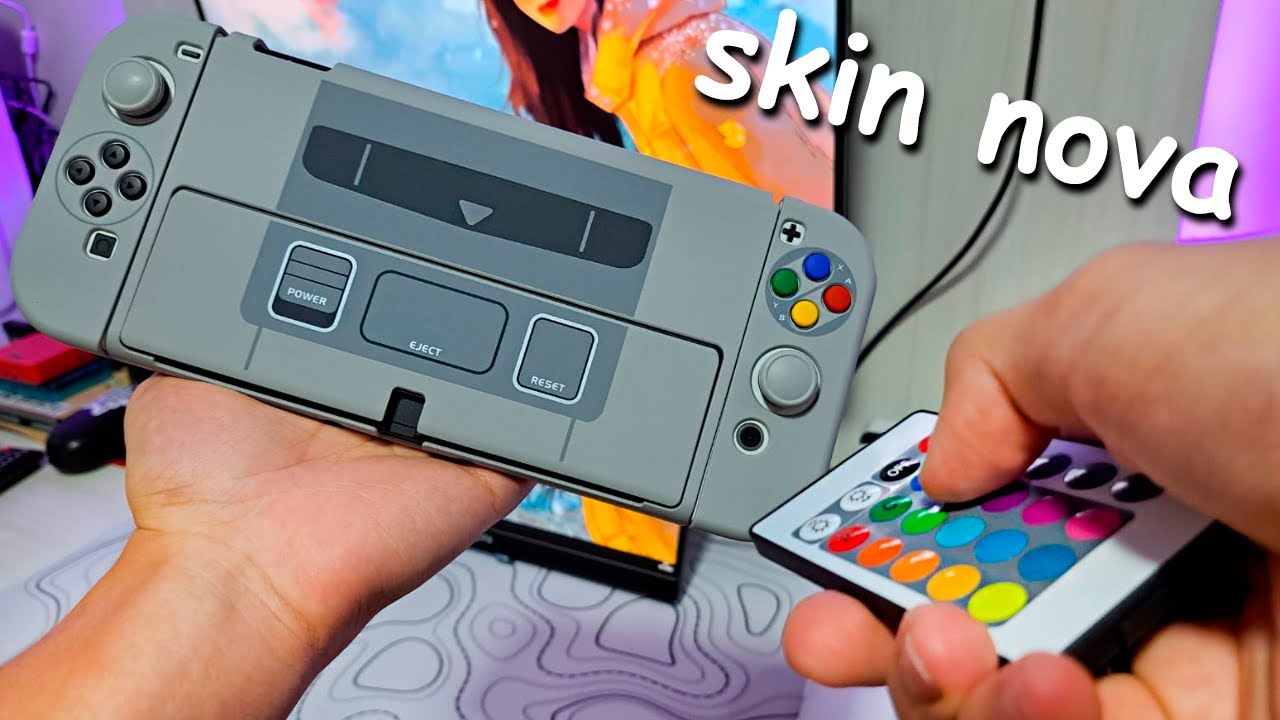 Troquei a Skin do meu Nintendo Switch...
