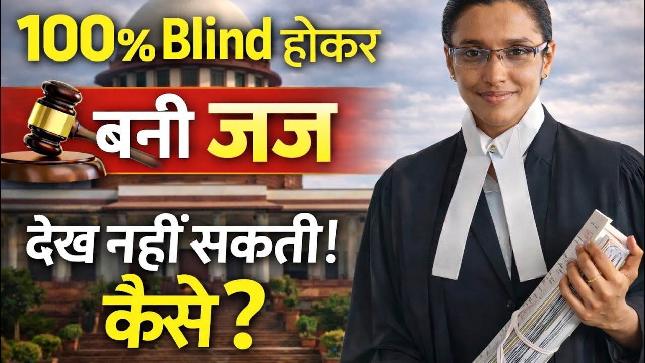 जब इंसाफ की कुर्सी पर बैठी 100% ब्लाइंड लड़की | Tanya Nathan Success Story
