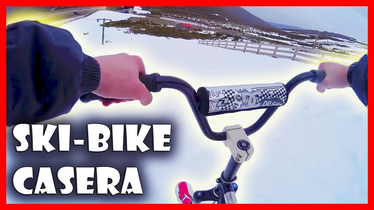 🎿 CÓMO HACER una BICICLETA de NIEVE SKI-BIKE CASERA + PRUEBA | BICIS CUSTOM